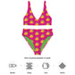 "Sour Puss" Lemon Vulva, pink- Recycled high-waisted bikini