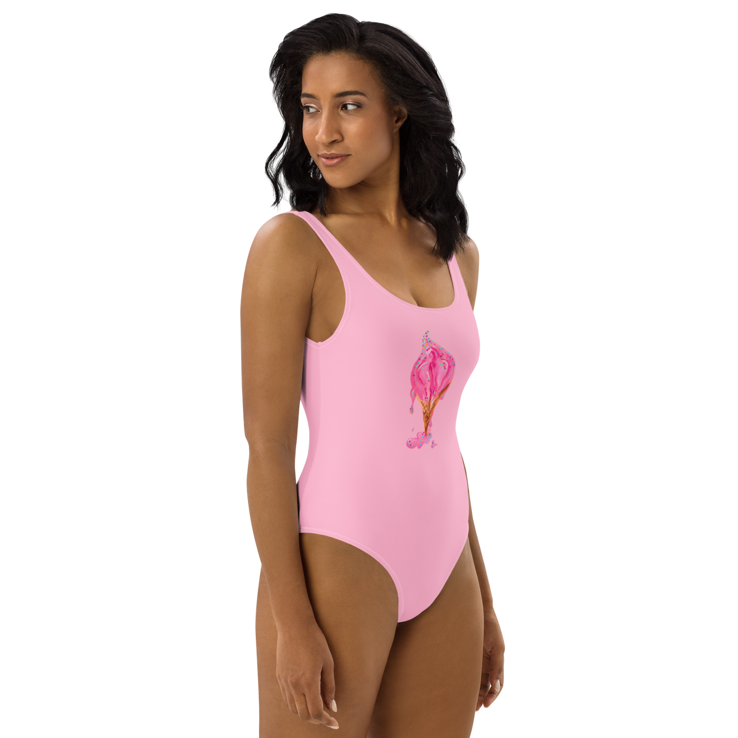 Ice Cream Vulva One-Piece Swimsuit