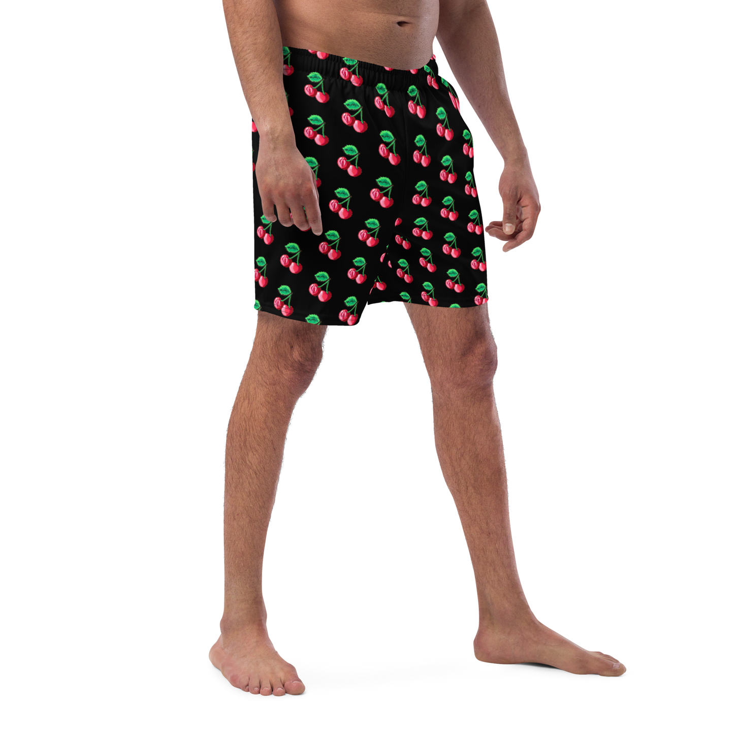 "Cherry on Top" Cherry Vulva- Swim trunks, Black